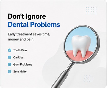 Dental clinic promotional social media creative by Rohini Kharote